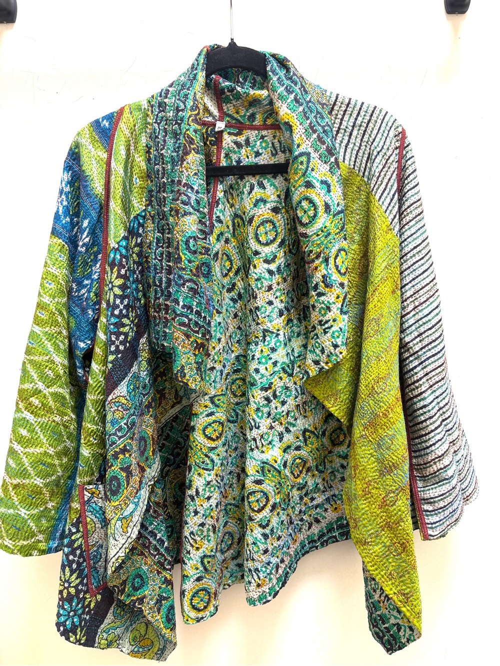 Mieko Mintz 100% silk boho cardigan-one size. GORGEOUS!! LIKE NEW!